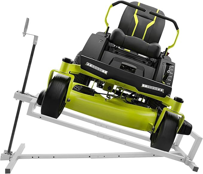 Lawn Mower Lift, 880Lbs Lawn Mower Lift Carbon Steel Lift Jack Freestanding Lawnmower Lift Tool Adjustable Lawnmower Lifts w/o Wheel for Garden Tractors All-Terrain Maintenance and Repair