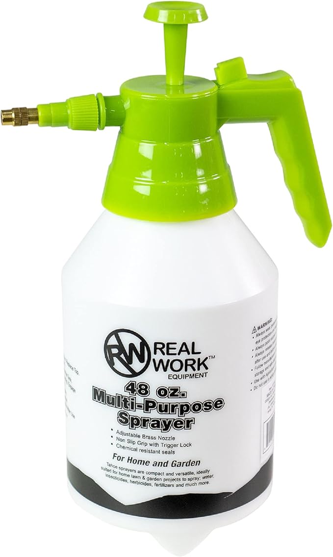 REALWORK 2pk 48oz Multi-Purpose Sprayer with Brass Adjustable Nozzle