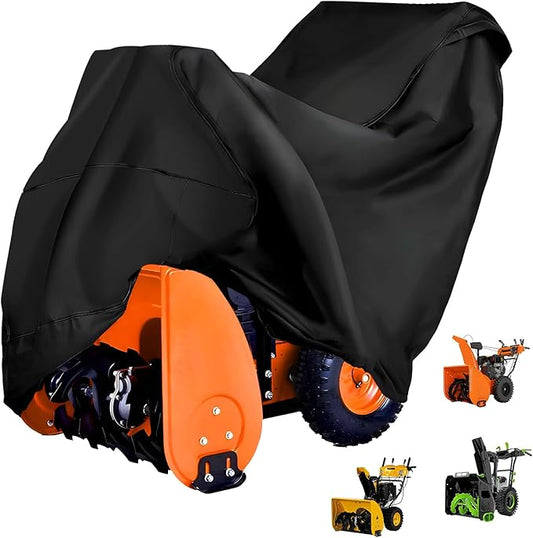 726015 Snow Blower Cover Tarp,Universal Heavy Duty 2-Stage Snowblower Cover Compatible with Ariens,EGO,Honda,Ryobi Cub Cadet,Troy Bilt,Snow Joe,Toro and PowerSmart Outdoor Snow Thrower Cover,Black