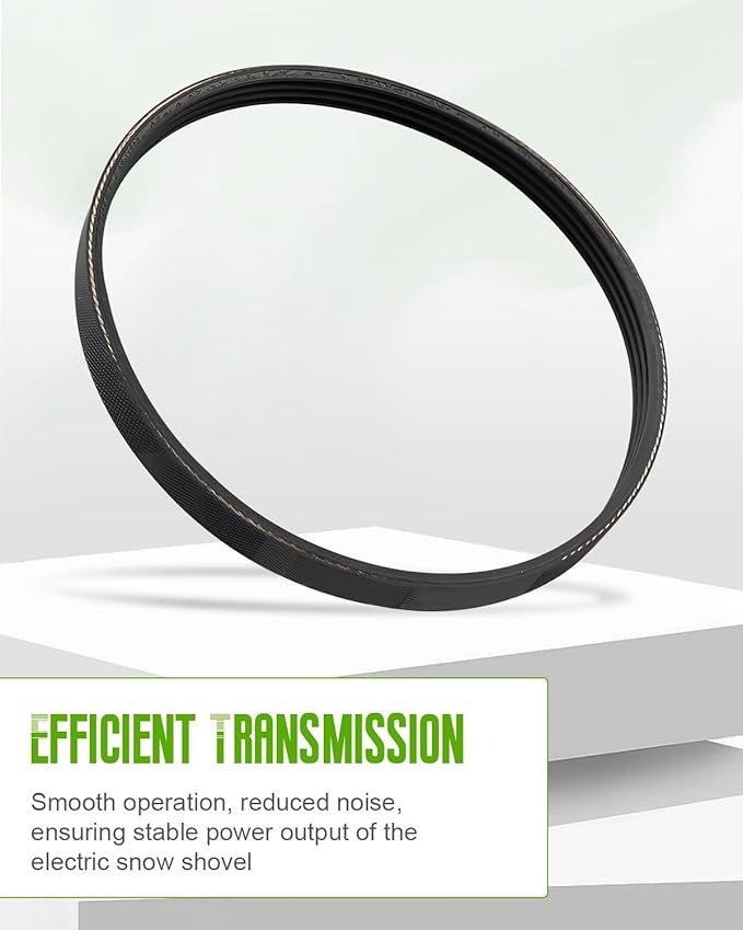 Drive Belt Kit Fit for Earthwise Electric Snow Shovel SN70016 SN74014 Snow Shovel Drive Belt Kit Includes Large Auger Belt and Small Motor Toothed Drive Belt