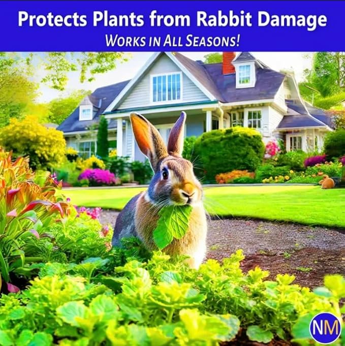 Nature’s Mace Rabbit MACE, Rabbit Deterrent for Yard, Rabbit Repellent Outdoor, Mint Scent Rabbit Spray, Garden, Lawn, Keep Rabbits Out, 1 Gallon Ready to Use, Safe Around People, Pets, Plants