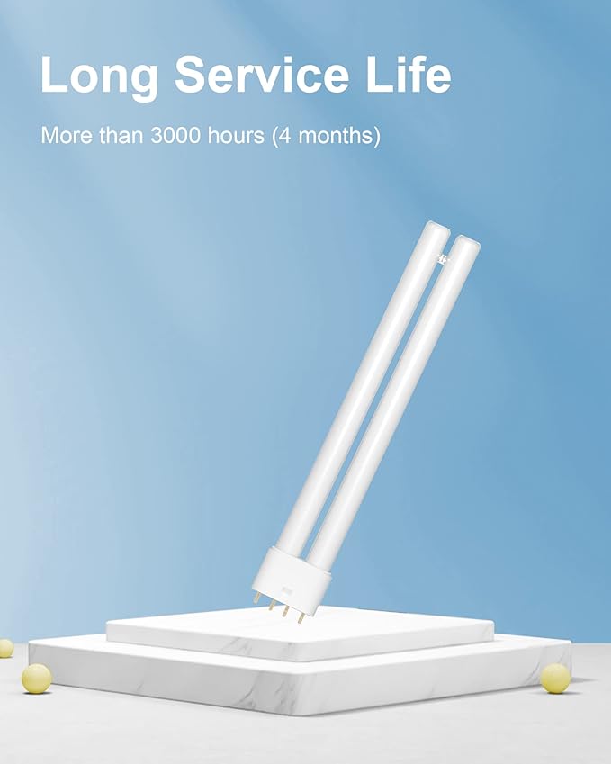 Shootingstar 2G11 18W Bug Zapper Replacement Bulb, H-Shaped Replacement Light Bulb for 18W Mosquito Zapper Insect Attracting Lamp with 4 Pin Base