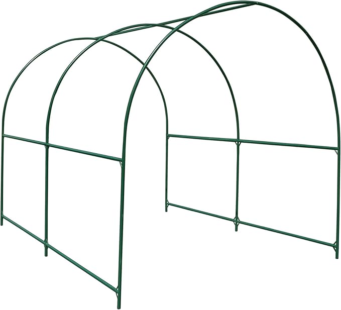 Strong Camel Greenhouse Replacement Frame for Larger Hot Garden House , Support Arch Frame Climbing Plants/Flowers/Vegetables (6.5'x 7' x 7.2')