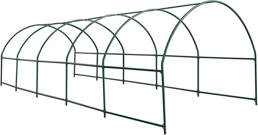 Strong Camel Greenhouse Replacement Frame for 24.6'X10' X 7' Larger Hot Garden House, Support Arch Frame Climbing Plants/Flowers/Vegetables (24.6'X10' X 7')