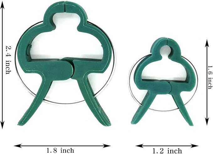 Plant Support Clips, 80 PCS Gentle Flower Plant Clamps for Supporting Vine Climbing Plants Plant Clips Garden Clips for Tomato Cage 2 Sizes in one Pack