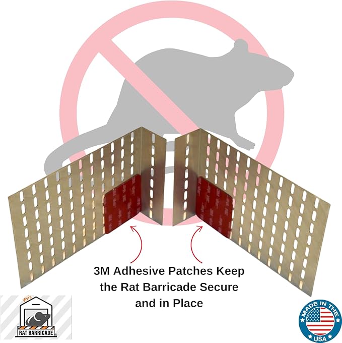 Vivi's Rat Barricade | Also Stops Mice, Snakes, and Desert Lizards | Easy Installation | No Poison, No Traps | Made in The USA