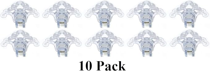 Plastic Roof Ice Guard Snow Guard Snow Stops for Standing Seam Metal Roofing - Multi-Color/Multi-Pack Listing (10, Clear)