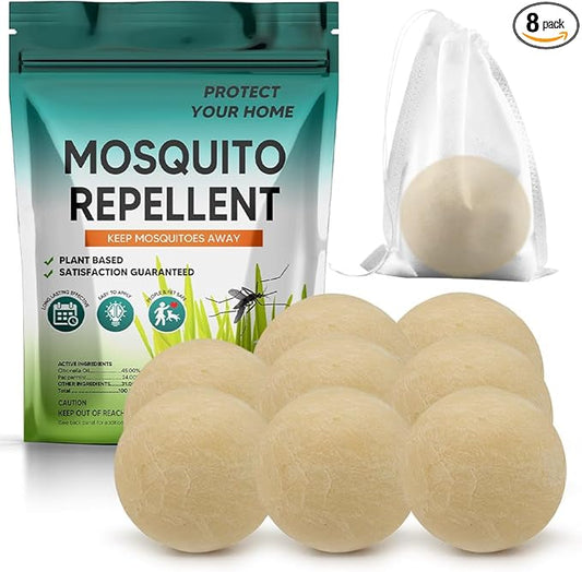 Mosquito Repellent Outdoor Patio, Indoors Mosquitoes Repellent, Natural Mosquito Deterrent for Kids/Adults, Mosquito Repellant, Mosquitoes Control for Camping/Patio/Yard/Travel 8P