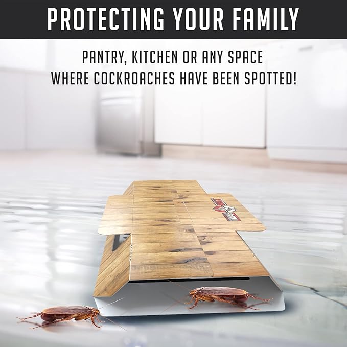 Roach Traps Indoor Sticky (36 Pack) - Glue Traps for Roaches Bug Traps with Roach Bait Traps - Long Lasting Non-Toxic Children and Pet Friendly - Trap a Pest