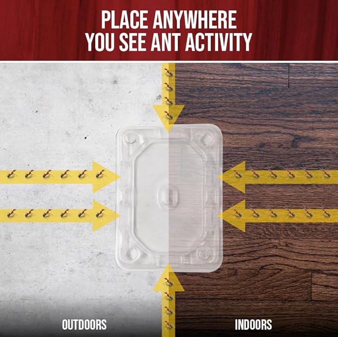 Catchmaster DEFIANT Reusable Ant Traps Indoor Refill (16 Pack) – Effective Liquid Ant Killer – Bait NOT Included – Stackable, Multi-Surface, No Mess, Discreet Bait Stations for Pest Control