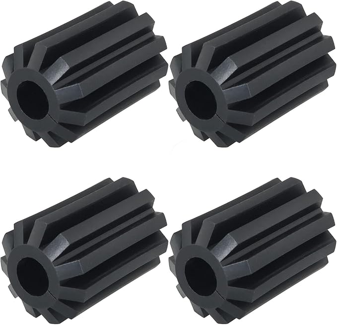 4PCS Roof Snow Rake Replacement Wheels for Shingle Saver Roof Rakes Snow Rake Wheel Replacement Wheels Snow Rakes Accessory, Black