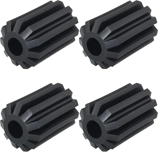 4PCS Roof Snow Rake Replacement Wheels for Shingle Saver Roof Rakes Snow Rake Wheel Replacement Wheels Snow Rakes Accessory, Black