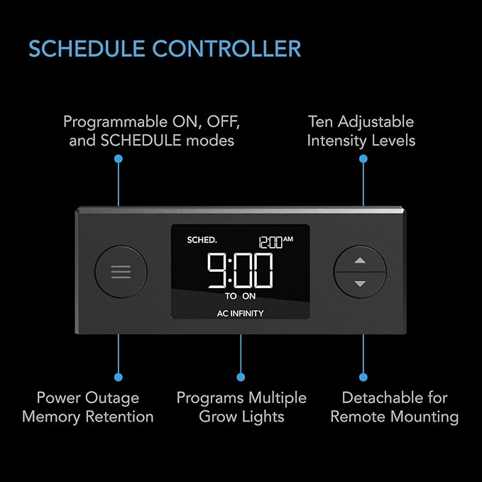 AC Infinity Heavy-Duty Large Humidity Dome 6x12 Germination Kit with Waterproof Seedling Mat, Full Spectrum LED Grow Light Bars, Samsung LM301H EVO Diodes, Vented Extension Panels, for Seed Starting