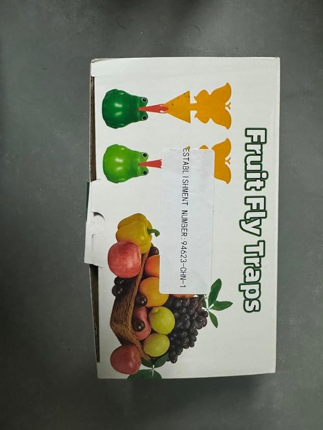 4 Pack Fruit Fly Trap with 2 Baits & 20 Sticky Pads, Reusable Drain Fly Killer for Indoor, Fungus Gnat Trap for Home Kitchen, Pest Control for Bugs Mosquitoes Gnats Flies, Safe to Kid & Pet & Plant