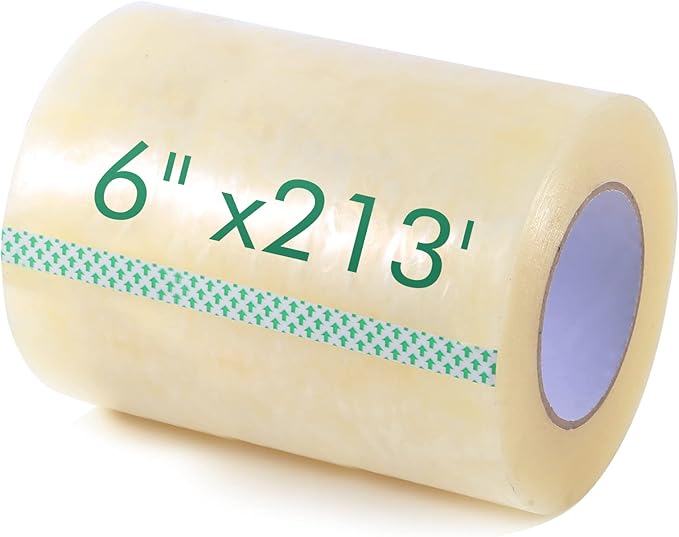 Greenhouse Repair Tape, 6.3 mil Thickness Greenhouse Plastic Tape, Clear UV Resistant Greenhouse Sheeting Coverings Film Tape(6inX213ft)