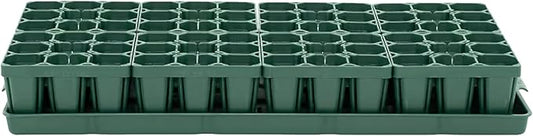 Vego garden Seedling Suite Products, 8 Pack Standard Seedling Trays with 10" x 20" Bottom Watering Trays