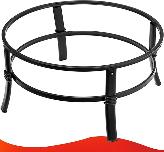 SINGLYFIRE 26 Inch Fire Pit for Outside Outdoor Wood Burning Firepit Bowl Heavy Duty Bonfire Pit Steel Firepit for Patio Backyard Camping Deck Picnic Porch with Spark Screen,Log Grate,Poker