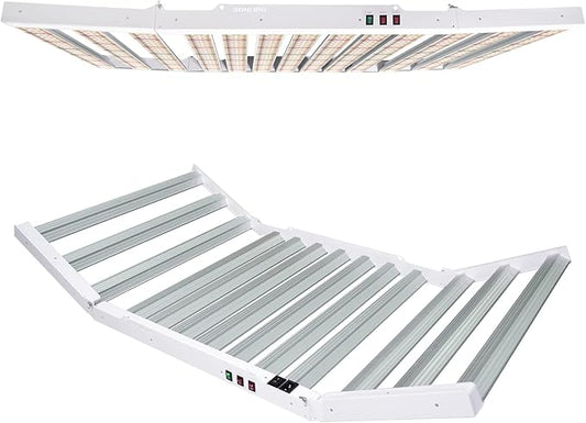 2024 New SPF6000 600W LED Grow Light 6x6ft Coverage with New Diodes & IR Lights Full Spectrum Veg Bloom Growing Lamps for Indoor Plants Seeding Flower Led Plant Light Fixture
