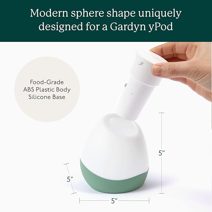 Gardyn Vase Complete Kit - Sage Green | Designed for use with Gardyn Hydroponics Growing System Kits & Vertical Garden Hydroponic Gardens | Bring Gardyn’s Indoor Plants to All Areas of Your Home