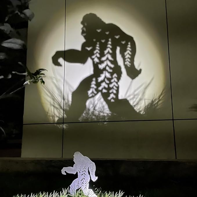 Bigfoot Yard Decor for Outside, Black Metal Sasquatch Decorative Garden Stakes, Bigfoot Silhouette Garden Decor Art, Big Foot Sasquatch Gifts for Men/Women, Big Foot Yard Decorations Outdoor