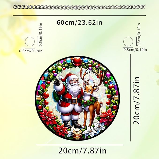 Sun Catchers Indoor Window, Acrylic Rainbow Suncatcher Window Hanging Decoration for Living Room Bedroom Summer Home Balcony Ornaments Decoration