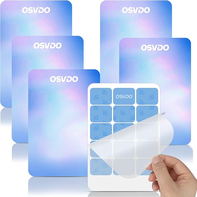 Universal Flying Insect Trap Refills - 6Pcs Indoor Fly Trap Glue Cards NO Device - Indoor Plug-in Fly Trap Refills for OSVDO Fly Traps(6 Multicolor Refills)