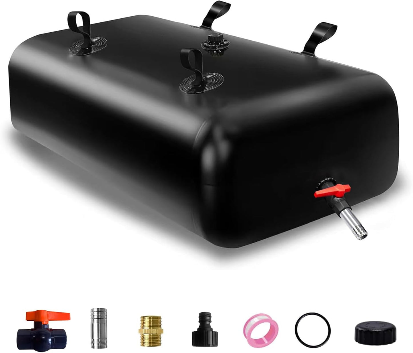 113 L/30 gal Water Bladder Storage Containers, Foldable Portable Water Tank Large Capacity Soft Water Bag, Drought Resistance, Fire Prevention, Emergency Water