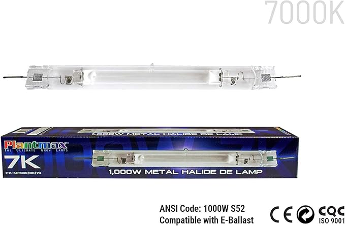 UltraGrow – 1000W eFlex HID DE Grow System, Dimmable Ballast, Controller Port with MH 1000W Bulb for Indoor Growing