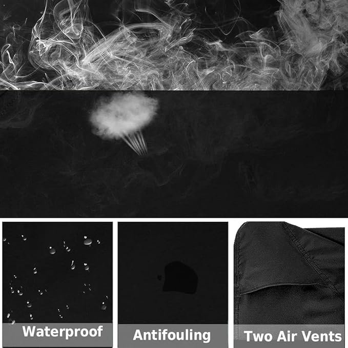 Snow Blower Cover Heavy Duty 600D Waterproof Universal Fit Cover Snow Thrower Cover-(51.18" L x 33.07" W x 40.15" H)