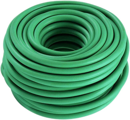 Soft Plant Ties, Garden Ties TPR Flexible Durable Heavy Duty Twist Wire for Twine Tomato Branches Vines and Tying Up Cable Wires (Green) (50ft, 0.2in)