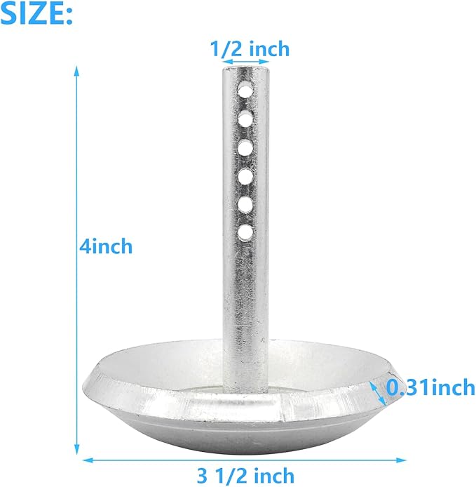 2208864 Snow Plow Skid Shoes Quick Release Adjustable Pin Lock Plow Skid Feet Replacement 2205071 Hardened Steel Snow Plow Non-Slip Base with Quick-Release Cotter Pins (2/Pack)