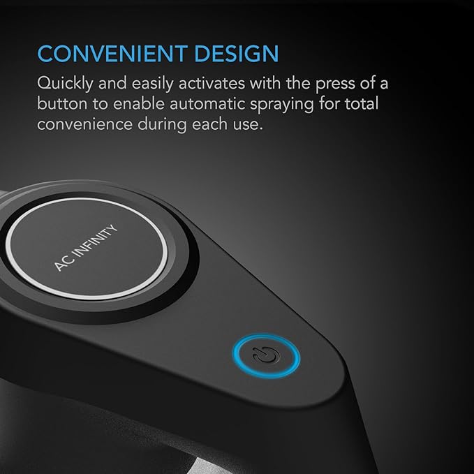 AC Infinity Automatic Sprayer, 2L Portable Electric Spray Bottle, USB Rechargeable with Adjustable Nozzle Spout for Plants Fertilizing Gardening and Cleaning (Graphite)