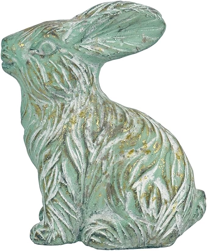 All Chic Bunny Decor Garden Statue Cement Rabbit Statue for Home Garden Indoor Outdoor Statues for Yard,Front Yard Decor,Easter Rabbit Figurines