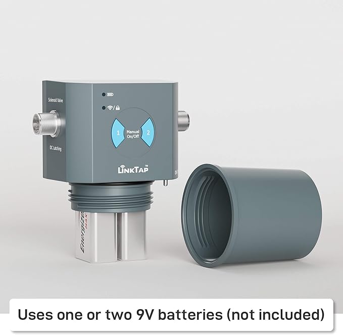 LinkTap T1 Smart 2-Zone Water Timer & Gateway, Built-in Flow Meters, Real-Time Fault Detection & Notification, Weather Adaptive, Better Range Than WiFi Hose Timer, IP66, Alexa, 2-Year Warranty