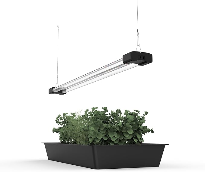 3FT LED Succulent Terrarium Plant Grow Light Linkable Full Spectrum Daylight with Enhanced 660nm Red and 450nm Blue LightTech Indoor Lighting Fixture (3 FT)