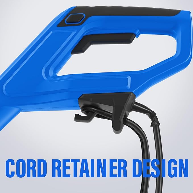 SOYUS Electric Snow Shovel, 11-Inch 10 Amp Corded Snow Shovel for Driveway, Snow Blower with Adjustable Front Handle, 300lbs/Minute