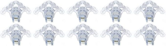 Plastic Roof Ice Guard Snow Guard Snow Stops for Standing Seam Metal Roofing - Multi-Color/Multi-Pack Listing (10, Clear)