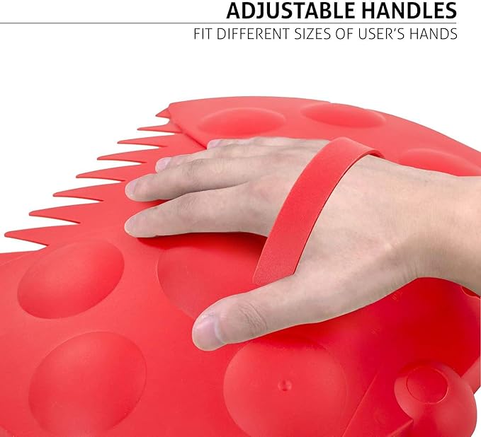 GardenHOME Garden and Yard Scoops Ladybug-Shaped Hand Rakes, Large Grabber with Leaf Claws for Easy Pick Up, Red