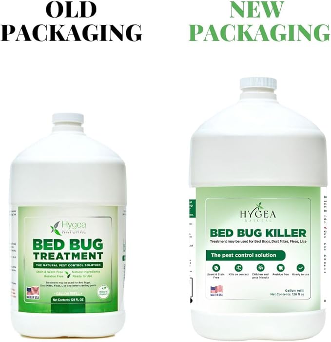 Lice, Mite, and Bed Bug Natural Spray - Child & Pet Friendly - Immediate results - Stain & Odor Free (128 Ounce)