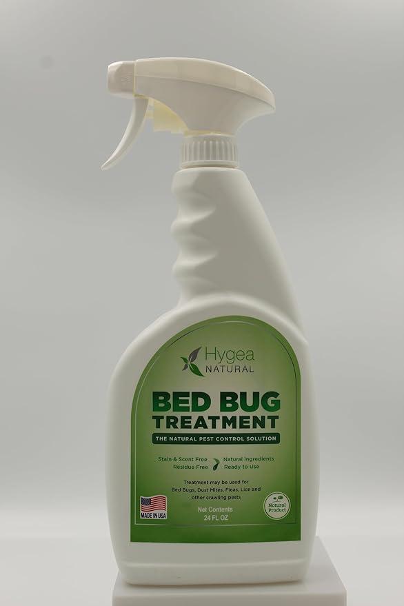 Lice, Mite, and Bed Bug Natural Spray - Child & Pet Friendly - Immediate Results - Stain & Odor Free (24 Ounce)