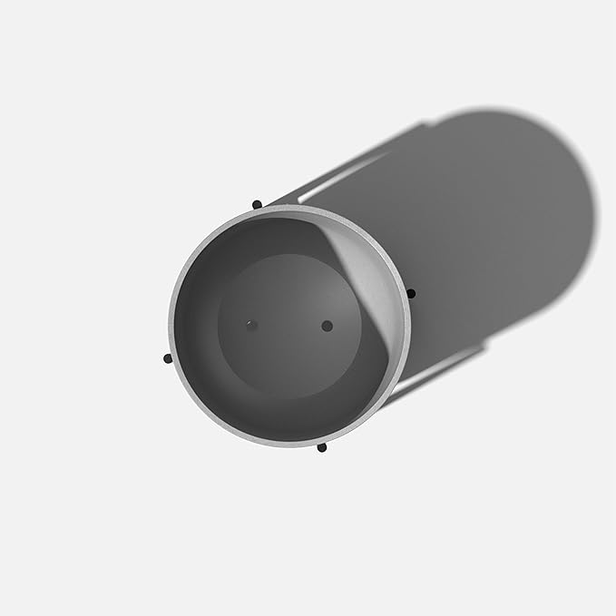 Veradek Mason Series Raised Lima Planter - Round Planter for Patio/Balcony | Plastic-Stone Composite w/Metal Plant Stand | Modern Décor for Plants