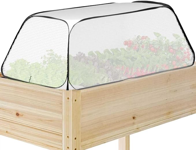 Garden Rows Plants Cover Pop Up Freeze Protection Greenhouse Accelerator Cover 45" x 21.6" x 16" Portable Mini Grow Plant Cover for Protecting Vegetables Fruits Plant Raised Garden Beds Vegetable Rows