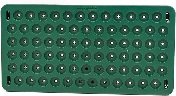 Vego garden Seedling Popper Tool, 3-in-1 Plant & Pop Board - 10" x 20", Works Perfectly with Stackable Seedling Trays