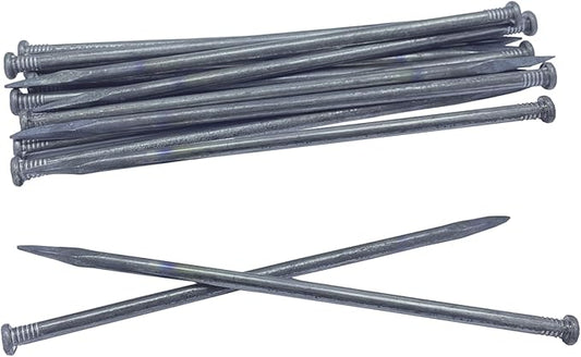 Metal Stakes Landscape Spikes, 12 in Landscape Timber Spikes, Landscape Stakes Suitable for Lumber, Tents, Paver Edges, Home Construction Etc. (15 PC)