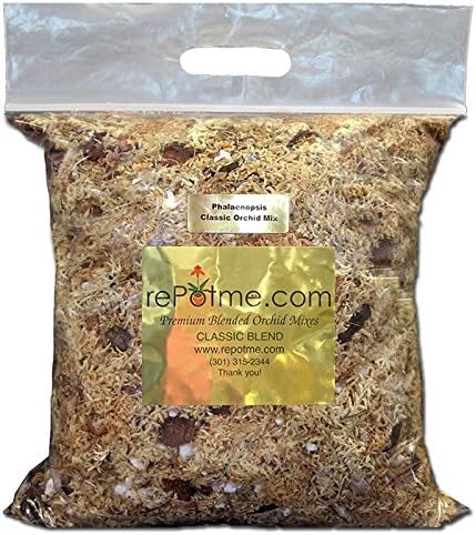 rePotme Phalaenopsis Gold Classic Orchid Mix (Junior Bag, Orchid Mix, 1 Quart)