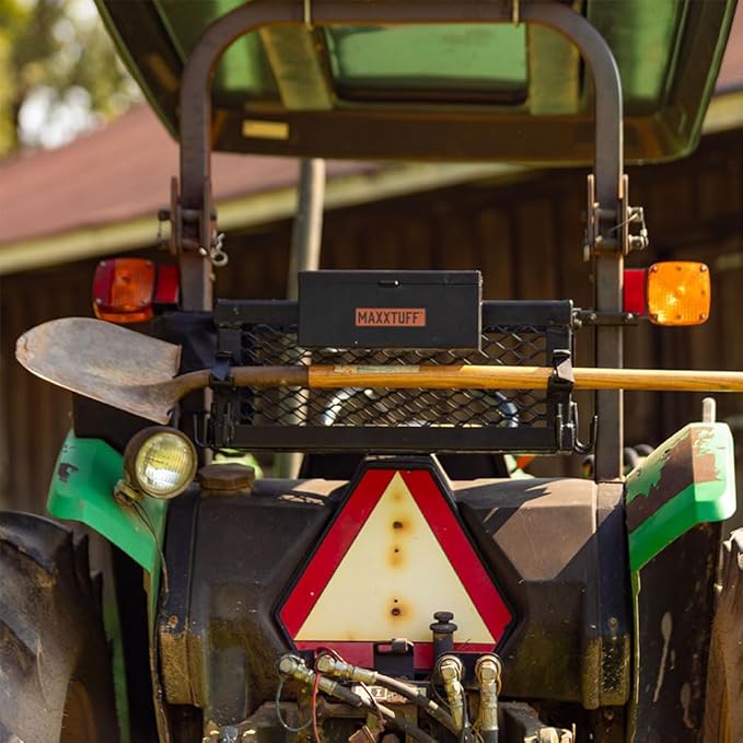 Heavy-Duty ROPSRIDER XHD Tractor Basket, Fits Most Tractor and Zero Turn Mower ROPS Bars, Model MTF100