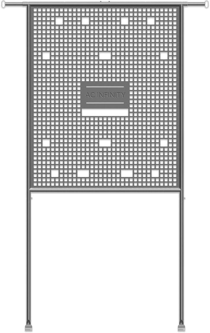 AC Infinity Gear Board, Grow Tent Equipment Board with Cable Management Slots, Steel Wall Organizer Mounts Clip Fans, Controllers, LED Drivers, and Ballasts in 5x5 Grow Tents or Smaller