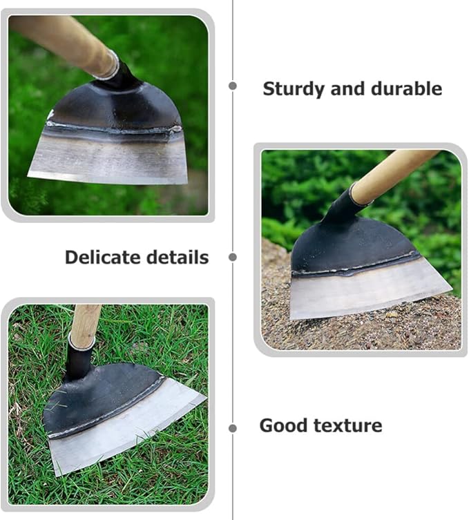 DOITOOL Hand Hoe Head Replacement Hoe Garden Tool Heavy Duty Farm Hoe Gardening Planting Agricultural Tiller Digging Weeding Tool Hoe Head for Agriculture