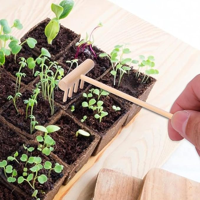 DOITOOL Mini Zen Garden Tool Rake Set, 10pc Sand Rake Tool, Meditation Feng Shui Decor Accessories for DIY Home Office Tabletop Decor