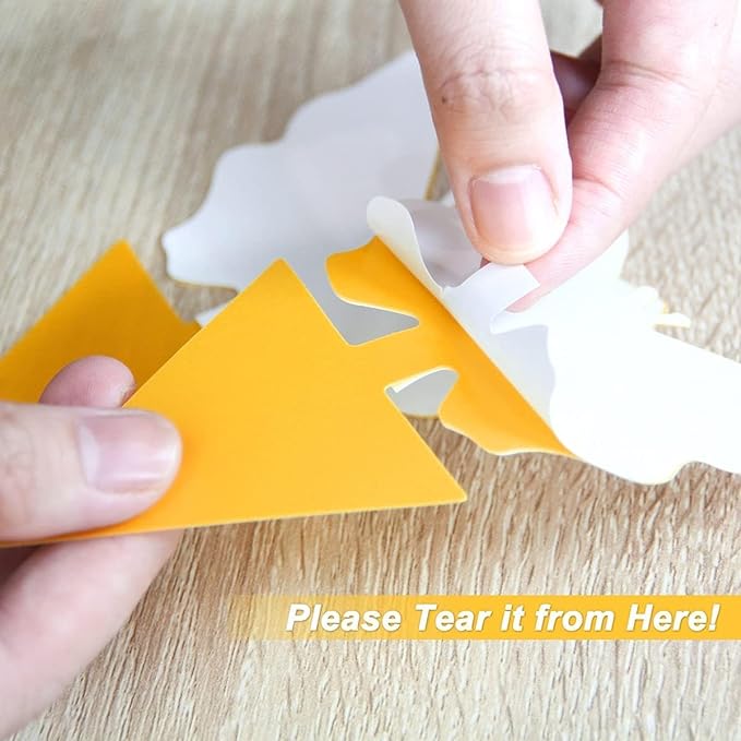 100 Pcs Sticky Trapz for gnat, Yellow Stick Traps for Plants, Fungus gnat Traps Double Side with Shovel, Indoor Safe for Gnat, Fruit Fly, White Fly, Aphid, Leaf Miner